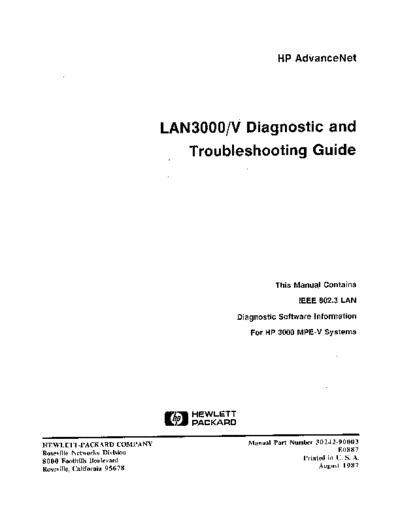 30242-90003_LAN3000_V_Diagnostic_and_Troubleshooting_Guide_Aug1987