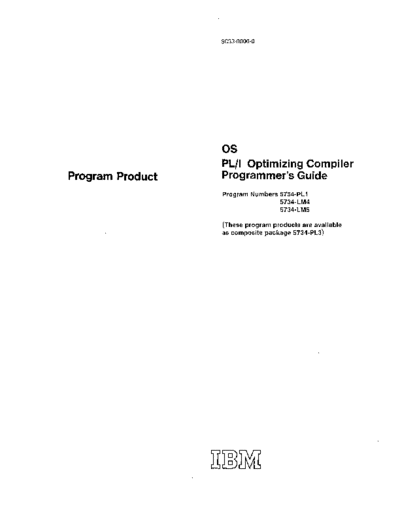 SC33-0006-0_OS_PLI_Optimizing_Compiler_Programmers_Guide_Sep71