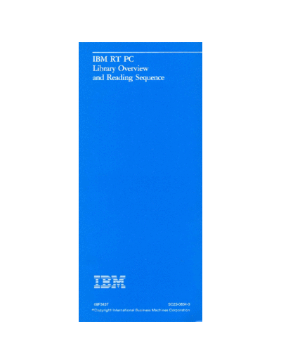 SC23-0834-0_IBM_RT_PC_Library_Overview