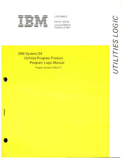 LY21-0563-0_Utilities_Program_Product_Logic_Manual_Dec77