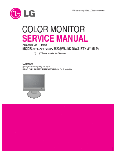 M228WA Service Manual