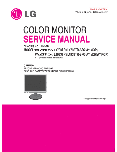 LG_L1733TR_L1933TR_Monitor_Service_manual
