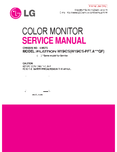 W1942S - Service Manual