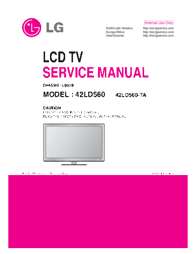42LD560 - Service Manual