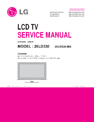 LCD TV LG_26LD330-MA  Chassis LP91H