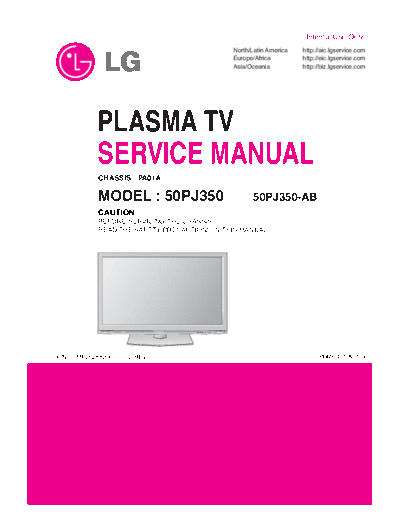 ServiceManuals_LG_TV_PLASMA_50PJ350_50PJ350 Service Manual