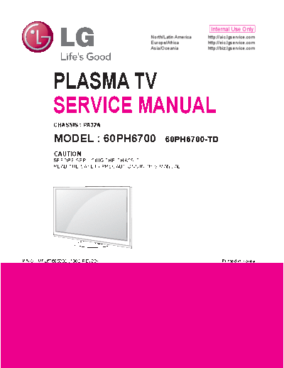 Service Manual 60PH6700