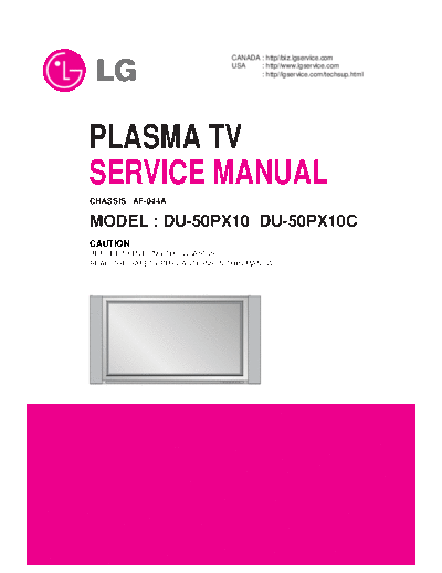 LG_DU-50PX10_Plasma_TV_Service_Manual