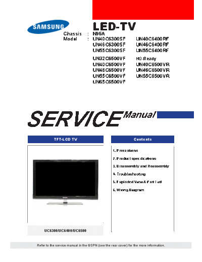 Samsung+UN40C6300SF+N95A
