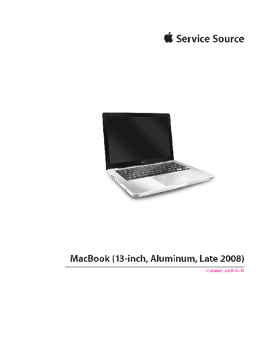 MacBook (13-inch, Aluminum, Late 2008) 08-10