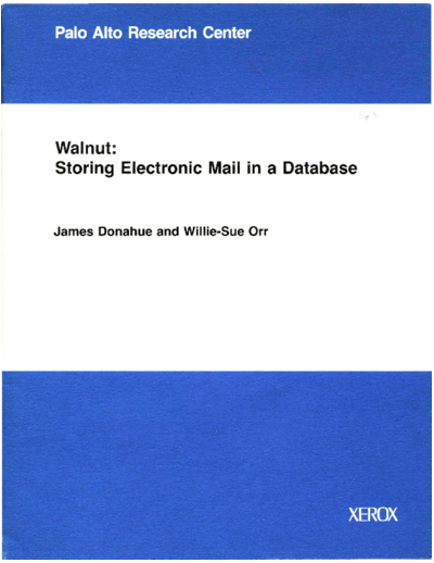CSL-85-9_Walnut_Storing_Electronic_Mail_in_a_Database