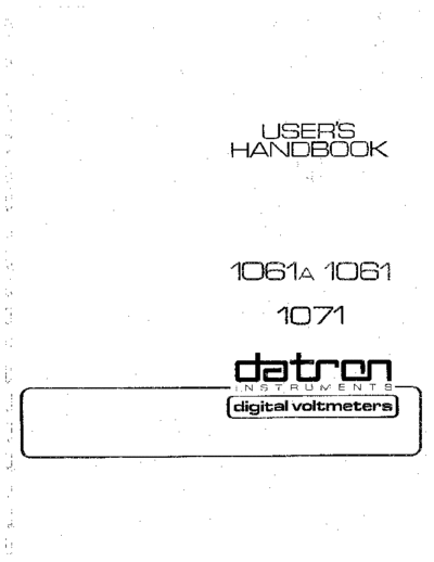 DATRON_1061_1061A_1071_DIGITAL_VOLTMETER_Operator_Manual c20080408 [84]