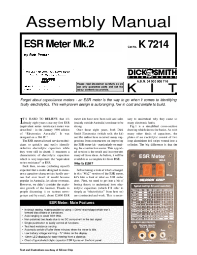 k7214 - ESR Meter Mk.2