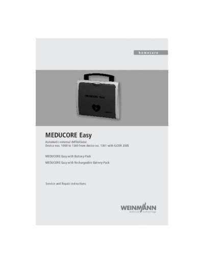 Weinmann_Meducore_Easy_Defibrillator_-_Service_manual