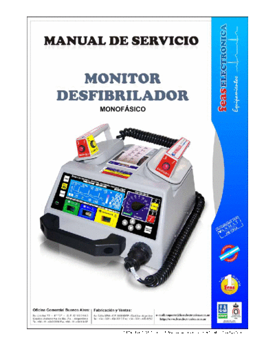 Feas 3850 Defibrillator - Service manual (es)