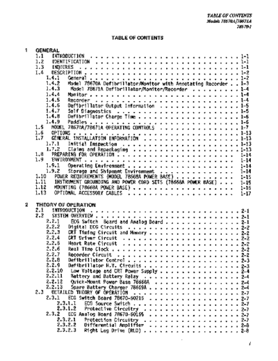 Hewlett Packard 78670, 78671 Defibrillator - Service manual