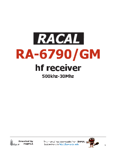Racal RA-6790 H.F. Receiver (1995) WW