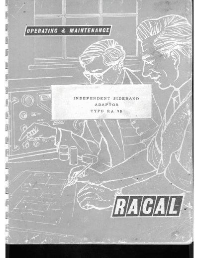Racal RA-98 Independent Sideband Adaptor WW