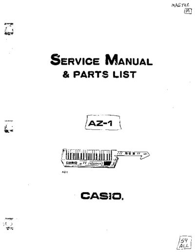 Casio AZ-1 service manual