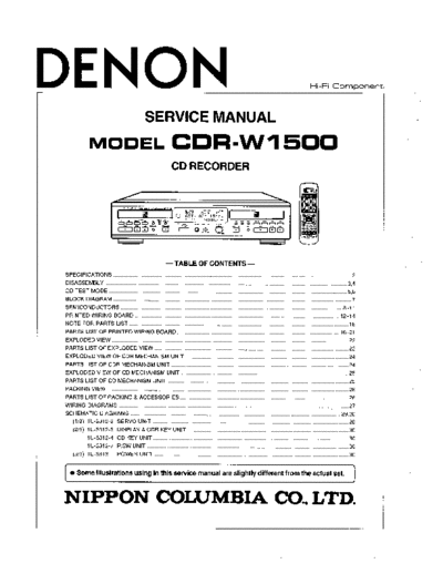 DENON CDR-W1500+V01+audio