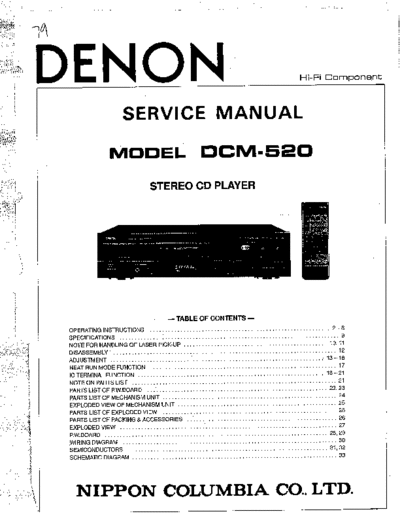 DENON DCM-520+audio