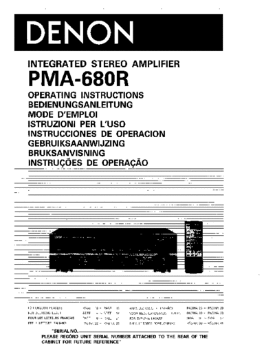 Denon-PMA680 amp