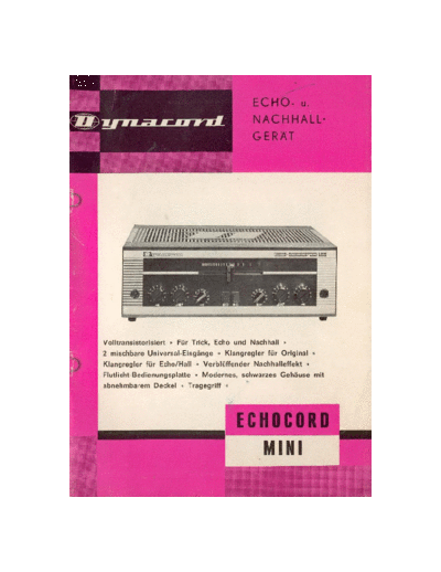 Echocord Mini Manual