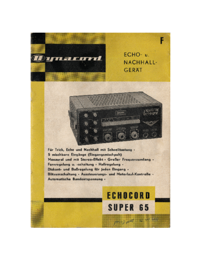 Echocord Super 65 (275) (01-10-1964)