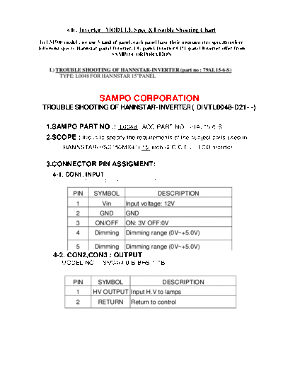 TL5001CD - Sampo L0048 - 79AL15
