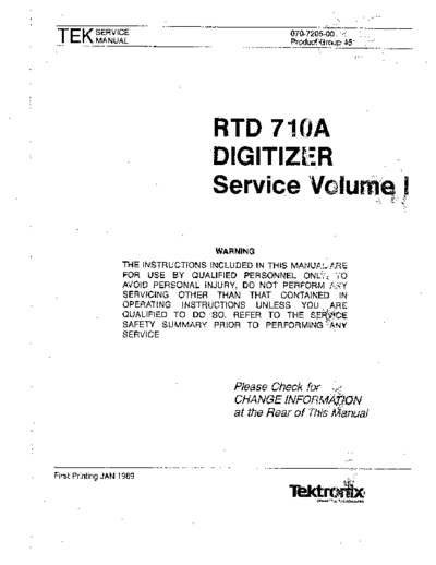 TEK RTD 710A Vol 1 Service
