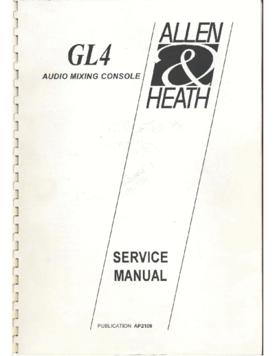 GL4 service manual AP2109 no schematics