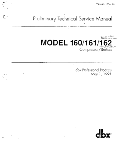160-161-162 Service Manual