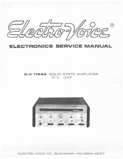 ElectroVoice-EV1144A amp