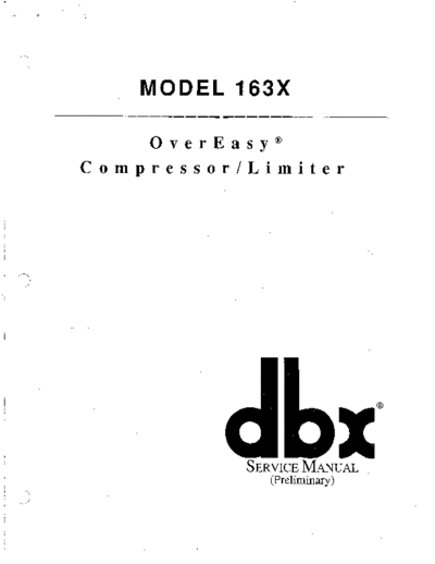 163X Service Manual