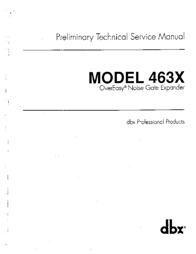 463X Service Manual