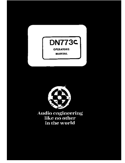 DN773C User Manual