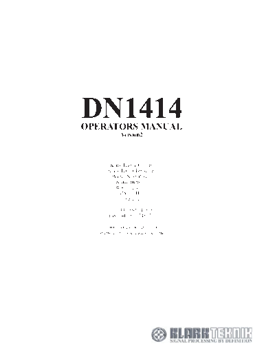 DN1414 Manual 