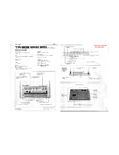 Roland TR-909 Service Manual