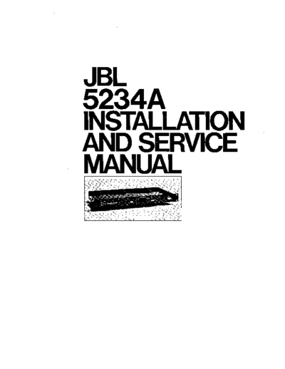 JBL-5234A manual