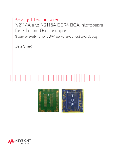 5992-0084EN N2114A and N2115A DDR BGA Interposers for Infiniium Oscilloscopes - Data Sheet c20140929 [10]