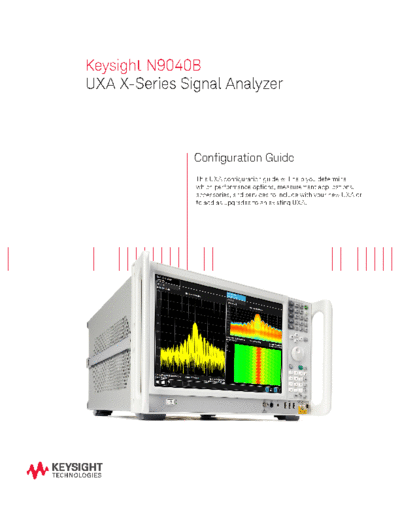 5992-0043EN N9040B UXA X-Series Signal Analyzer - Configuration Guide c20141001 [10]