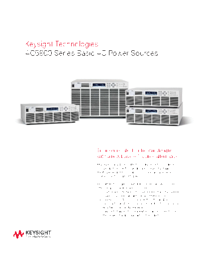 5991-4196EN AC6800 Series Basic AC Power Sources - Because You Can_2527t Afford Downtime - Flyer c20140728 [2]