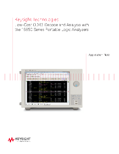 5991-4584EN Low-Cost DDR3 Decode and Analysis with the 16850 Series Portable Logic Analyzers - Application Note c20140724 [23]