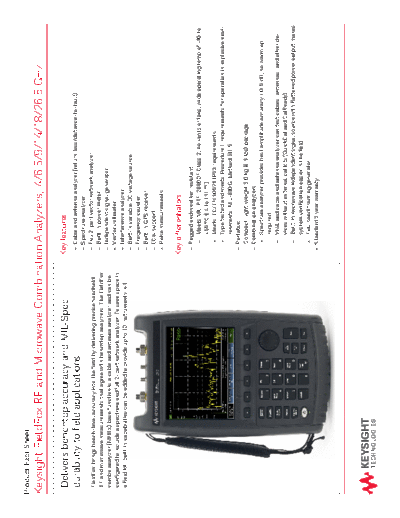 5991-0753EN FieldFox RF and Microwave Combination Analyzers_252C 4 6.5 9 14 18 26.5 GHz - Product Fact Sheet c20140819 [2]