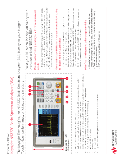 5991-1283EN N9322C Basic Spectrum Analyzer (BSA) - Product Fact Sheet c20140630 [2]