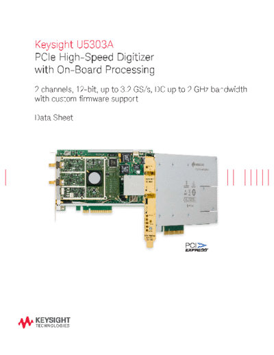 5991-1104EN U5303A PCIe High-Speed Digitizer with On-Board Processing - Data Sheet c20141120 [12]