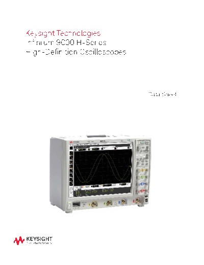 5991-1520EN Infiniium 9000 H-Series High-Definition Oscilloscopes - Data Sheet c20141106 [28]