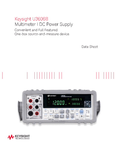 5991-2849EN U3606B Multimeter DC Power Supply - Data Sheet c20140701 [20]