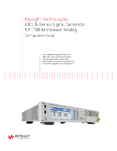 5991-3595EN N5173B EXG X-Series Signal Generator Microwave Analog - Configuration Guide c20140717 [6]