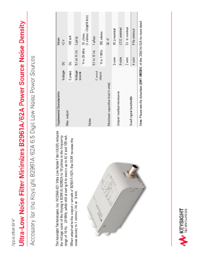 5991-3884EN Ultra-Low Noise Filter Minimizes B2961A 62A Power Source Noise Density - Application Brief c20140728 [2]